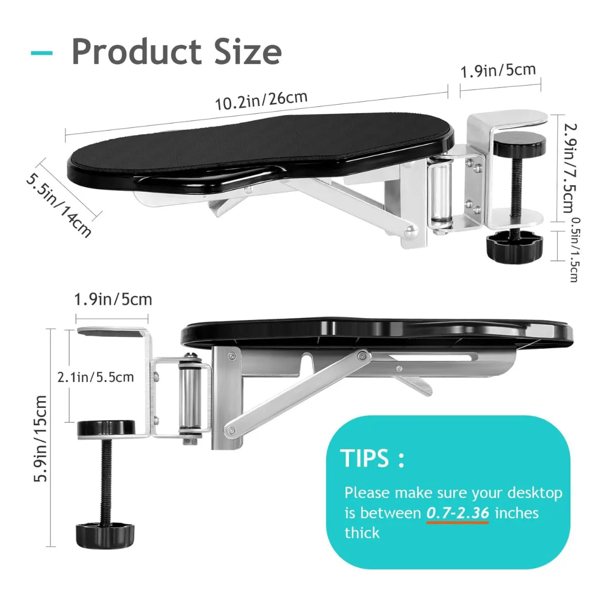 Reposabrazos Ergonómico Ajustable