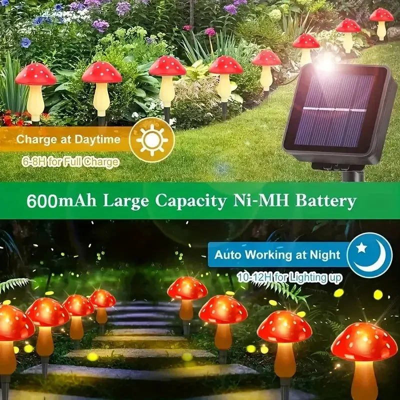 Set 6 Girasoles LED de jardín 🍄