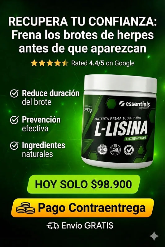 L-LISINA: PREVIENE Y REDUCE LOS BROTES DE HERPES LABIAL Y GENITAL