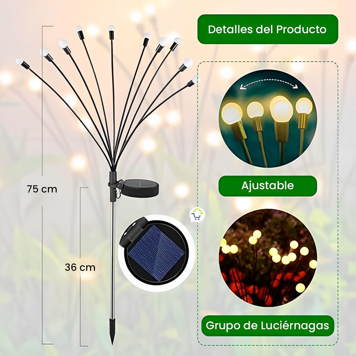 LUMIBELL™: 2x1 Luces Solares de Hadas Para Jardín. 40% OFF