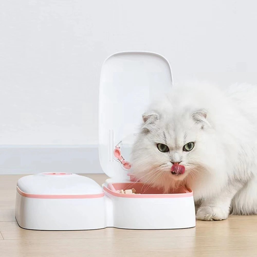 NUTRITIME Comedero doble temporizado para mascotas