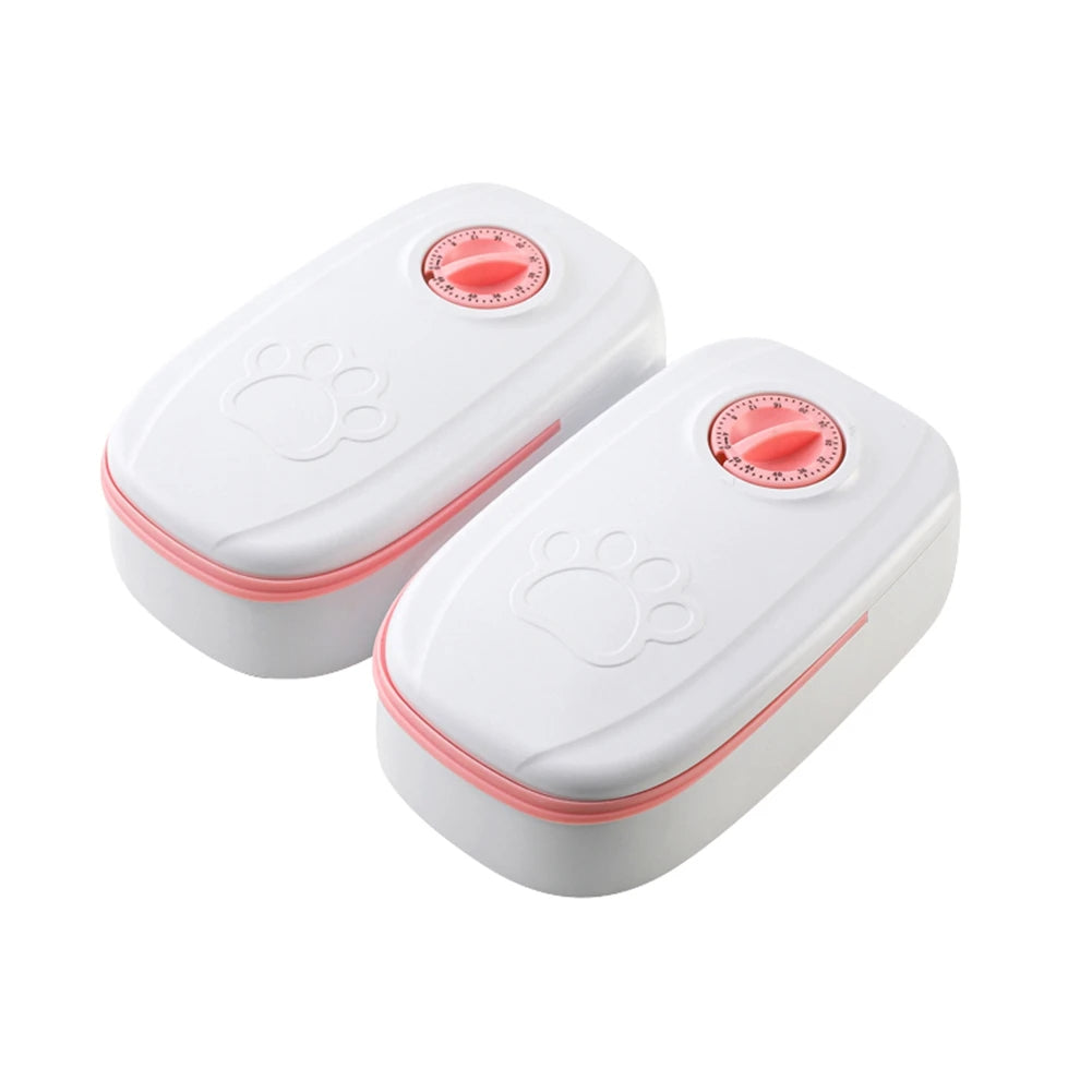 NUTRITIME Comedero doble temporizado para mascotas